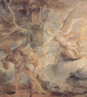 Anthony Van Dyck The expulsion of adam and eve from the garden of eden (mk03) china oil painting image